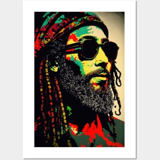 reggae rasta peace hippie bob marley Posters and Art